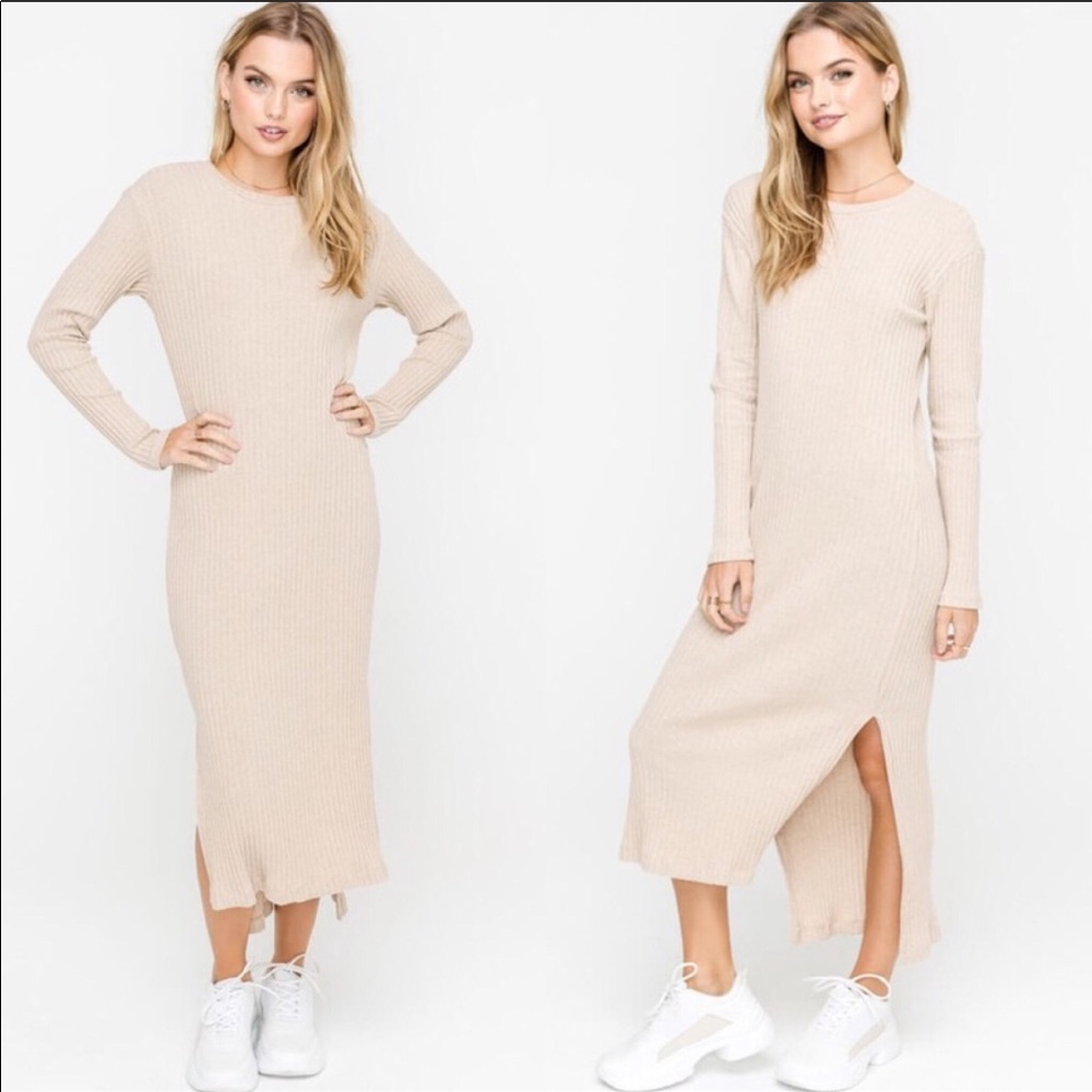 ⭐️Reposh Amelia Nude Knit Dress